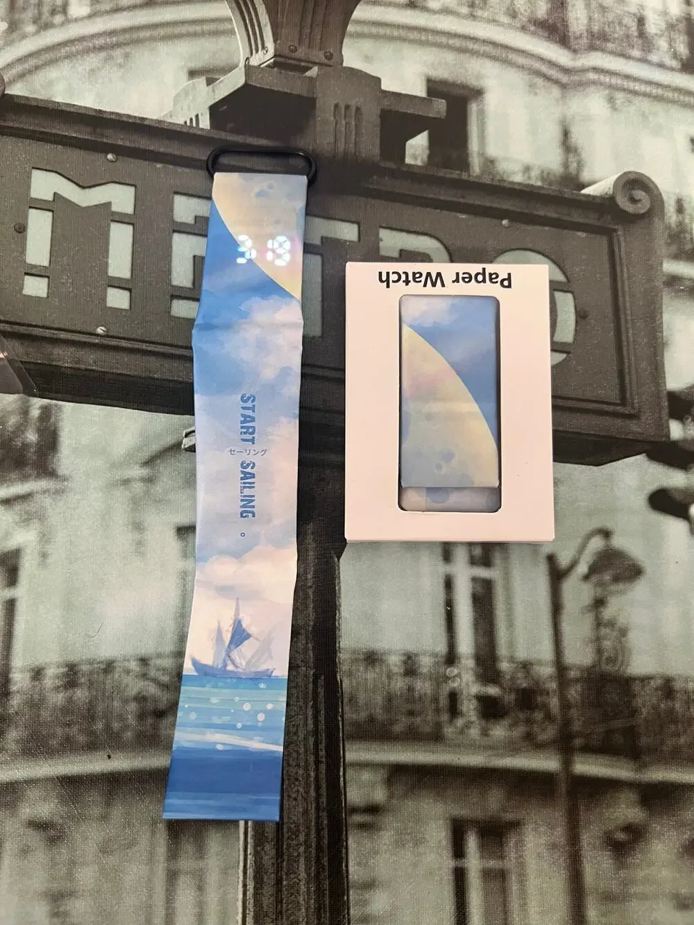 New Waterproof Tyvek Paper Digital Watch Unisex LED Printed Wristband